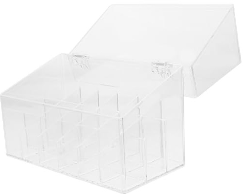Ciieeo Caja Organizadora para Maquillaje con Compartimentos para Lápiz Labial y Brillo de Labios, Material Ps Práctico y Resistente a Rayaduras para Uso en Casa