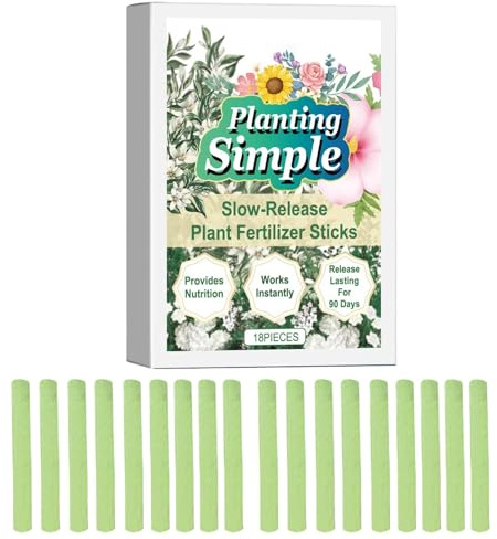 Fertilizer Sticks - Lasting Plants, Growth Fertilizers Stick, Garden Fertilizers, 4inch Organic Mineral Core, Root Boosting Plant Food, Seasonal Feed Applicator | chaos Free Insertion For All Indoor