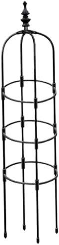Obélisque de Jardin – Obélisque en métal de 59 hauteurs pour Plantes grimpantes, Treillis antirouille pour Fleurs et légumes