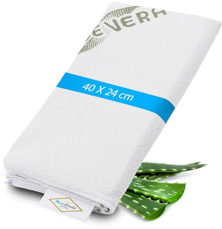 MaxxGoods Aloe Vera Kissenbezug 40x24cm für Nackenstützkissen - Hypoallergen, Hautfreundlich, Atmungsaktiv & Pflegeleicht - Kissenbezug für orthopädisches Kopfkissen