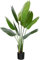 CROSOFMI Künstliche Paradiesvogel Pflanze 120cm künstliche Tropische Palme mit 8 Blättern perfekte künstliche Pflanzen im Topf für drinnen und draußen Haus Büro Garten Moderne Dekoration（1 Pack）