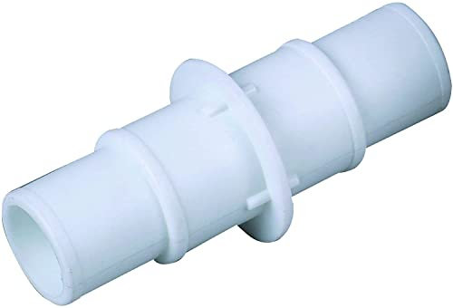 Naturii® Giunto connettore universale bianco per tubo flessibile piscina, doppio diametro, 32 e 38 mm