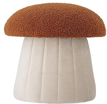 Bloomingville Bertil Pouf, Rot, Polyester