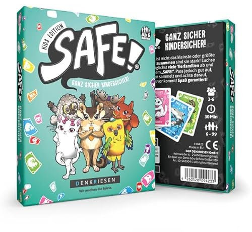 DENKRIESEN - Safe!® | Familienspiel | Kartenspiel | Reisespiel | Geburtstagsgeschenk | Partyspiel | Kinderspiel (Kids Edition Ganz sicher kindersicher!)