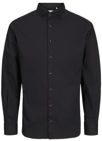 JPRBLAJAXON Camiseta elástica L/S Noos, Negro, XS