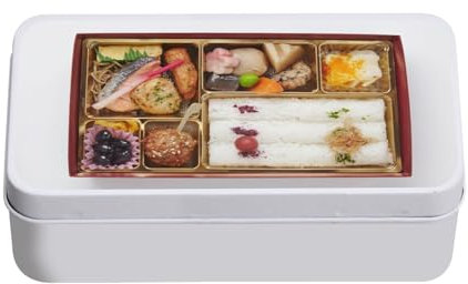 Fabulous Boite en Métal Makunouchi Bento Box Nourriture Japon Cuisine Japonaise - 11 x 18,5 x 5,5 cm - Boite de rangement, clé, outils, boite à Lunch, Sucre, Biscuit