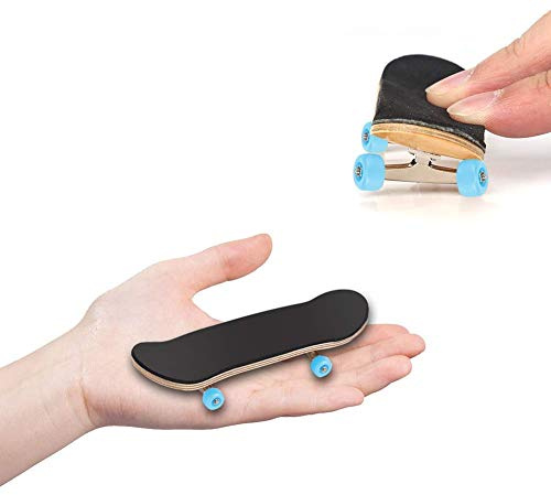 Goshyda Finger-Skateboard, Professionelles DIY-Skateboard für, Finger-Skateboard-Spielzeug aus Ahornholz, (hellblau)