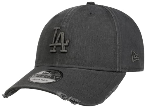 New Era 9Forty Distressed Dodgers Cap Basecap Baseballcap Strapback LA Los Angeles Damen/Herren/Strapback - Metallschnalle, mit Schirm Frühling-Sommer Herbst-Winter