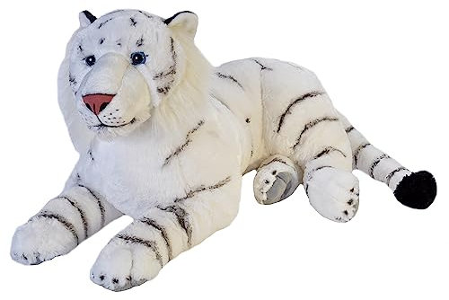 Wild Republic Jumbo White Tiger Giant Plush Soft Toy, Gifts for Kids, 76 cm