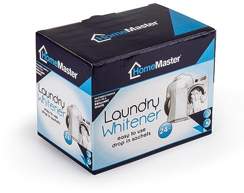 Home Master Laundry Whitener – Restores Brightness & Keeps Whites White Longer (24 x 40g Sachets)