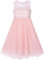 Sunny Fashion Robe Fille Rose pâle Rhinestone Mousseline de Soie Bal de Danse Maxi Robe 14 Ans