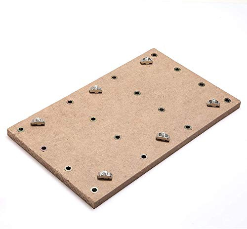 Genmitsu CNC MDF-Arbeitsoberfläche für 3018 CNC-Fräser, 30 x 18 x 1,2cm, M6-Löcher (6mm) | Kompatibel mit 3018-PRO, 30 x 18 x 1,2 cm, M6-Löchern (6 mm)