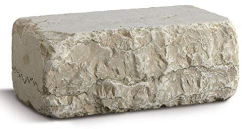 WUEFFE Mattoni in Marmo 25x12x10 - Muro cordolo aiuola Giardino (Bianco Perlino, 12 Pezzi)