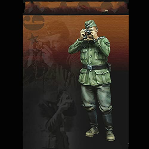 PANGCHENG 1/35 Kriegsberichter (3) Resin Kit Soldaten GK Militär Gegenstand des Zweiten Weltkriegs Szenenkombination Unbeschichtet Keine Farbe