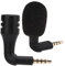 Akozon Mini Omni Directional Condenser Flexible Microphone, 3.5mm Jack Adjustable 360° Surround Radio Portable Audio Mic for Smartphone