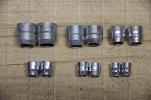 Wisemen Trading Cuña redonda con mango de acero para hachas, hachas, mauls u otras herramientas. Paquete de 12