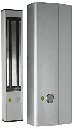 Bandeau électromagnétique 1 x 300 kg EMDH 300 X à bouton poussoir et temporisation intégrée finition argent
