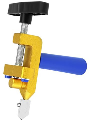 QWORK® 2 in 1 Glass Tile Cutter Tool, 3-15mm Glass Cutters Tool, Tile Cutter Tool, for Glass and Ceramic Tiles