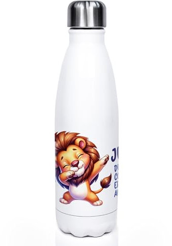 GRAZDesign Wasserflasche Erzieher mit Namen personalisiert, Thermosflasche für Kaffee, Wasser, Tee, Edelstahl 500ml