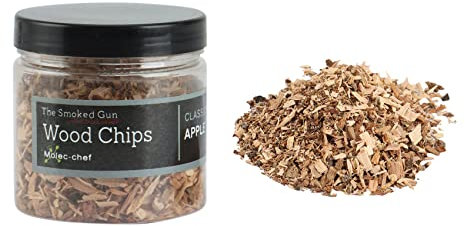 Aorwh Ensemble de Copeaux de Bois pour Infuseur à Fumer - Bois pour Fumeur de Nourriture et Fumeur de Cocktail (Bois de Pommier)
