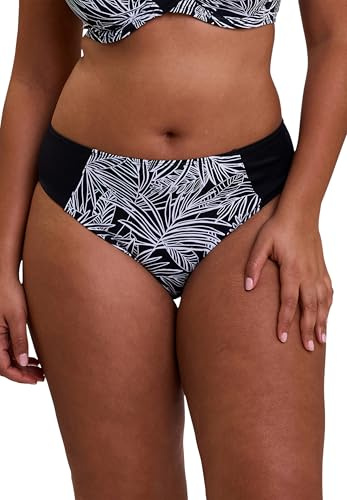 Sans Complexe - Modèle Seychelles - Bas de Maillot de Bain - Femme - 46/48 - Imprimé Palmier Graphique