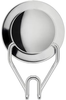 Croydex Stick 'n' Lock Towel & Robe Hooks Self-Adhesive Fixing - Rust Free Chrome Finish Door Hooks for Bathroom - Sticky Pad Adheres to Most Flat Finished Surfaces - All Fittings Included