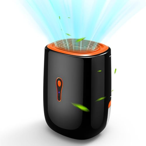 Deshumidificateur d Air 800ML, Deshumidificateur d Air Electrique, Absorbe Jusqu'à 300ML/24H, Deshumidificateurs d Air Anti Moisissure,Portable Déshumidificateurs Silencieux pour Chambre, Bains