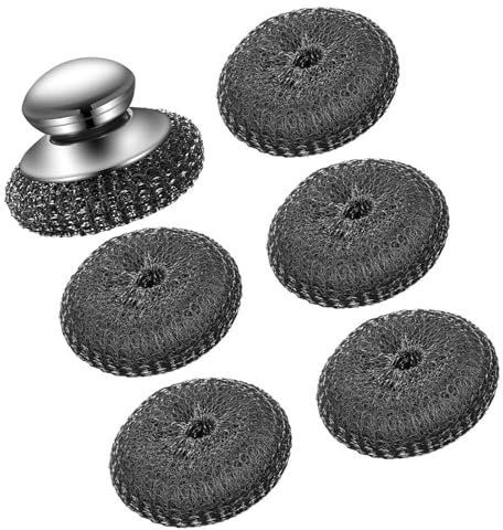 THINCAN MultiSurface Steel Wool Scrubber Wire Pad For Effective Cleaning Of Pots Pans Cast Iron Cleaner Cleaning Brush Steel Wool Scrubber