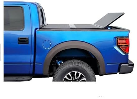 OLCYBDFC PLEGABLE 3 Parte LONA Hartaluminium-Laderaumabdeckung, dreifach faltbar, kompatibel mit Hilux mit guter Verwendung, kompatibel mit D-MAX AMAROK, kompatibel mit MAXUS