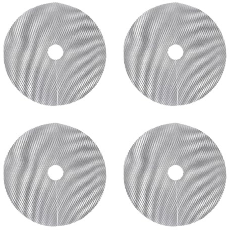 Asixxsix Protectores de Tierra para macetas, Rejillas cortables, Protectores de Tierra para macetas, de excavación para Gatos, para jardinería Interior y Exterior (40 cm 4pcs)