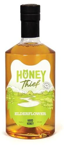 Honey Thief Hard Honey Elderflower Liqueur 700ml Bottle | 15% ABV Premium Floral Hard Honey | Crafted with Natural Elderflower & Golden Honey | Ideal Gifting Ideas For Wine & Mead Lovers