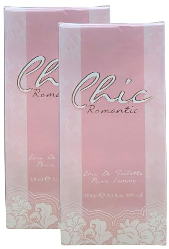 Eau De Toilette Donna CHIC Romantic, Fragranza Femminile Elegante, Naturale e Sexy 100ml (2 Unità)