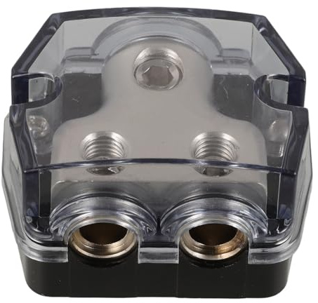 UKCOCO Blocco Portafusibili Auto in Lega Resistente Supporto Multifunzione per Distribuzione Audio e Protezione Sovraccarico Facile Installazione per Impianti Stereo Auto
