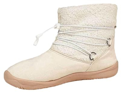 Stivali Bambino Scarponi da Trekking Scarpe Calde Donna Neve Doposci Impermeabili Marroni Pu Bianco 41