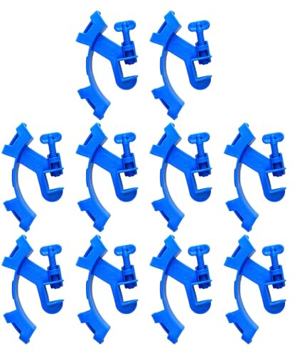 SEWOART 10Pcs Aquarium Hose Clips Water Pipe Clamps Fish Tank Tube Holder Secure Hose Fixing for Aquarium Water Change and Tube Management