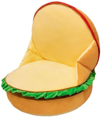 Kuntesetty Almohadilla Hamburguesa Cojín de Piso Tatami Suave Multifuncional para Sentarse Relleno de PP Esponja Adecuado para Lectura Descanso Hogar Diámetro50c