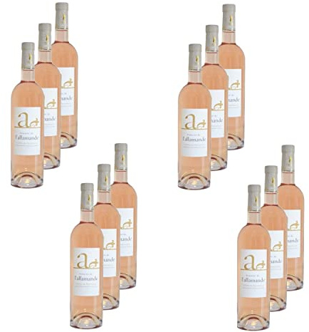 Lot 12x Vin rosé A - AOP - Provence - Bouteille 750ml