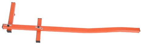 Jenngaoo Outil de Redressage de Terrasse, Redresseur de Lames de Terrasse Ajustable en Acier Robuste Revêtement Poudre Orange Longueur 65,5 cm pour Travaux de Menuiserie et Réparat