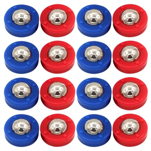 Healifty 20 Discos para Juego de Tejo de Mesa Accesorios de Mini Juego de Tejo 20 Piezas Azul y Rojo Accesorios Compatibles Curling y Entretenimiento en Casa