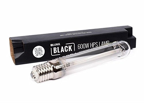 Gardeners Corner 6 x 600w Hydroponics Lumii Black Dual Spectrum HPS Grow Light Bulbs Veg & Bloom