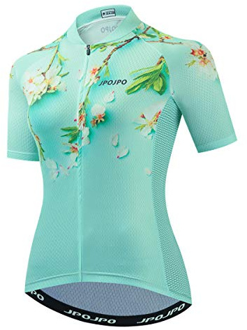 PSPORT Maglietta da Donna per Ciclismo Estiva a Maniche Corte Abbigliamento per Bicicletta Traspirante MTB Camicia per Mountain Bike Asciugatura Rapida, 18, M
