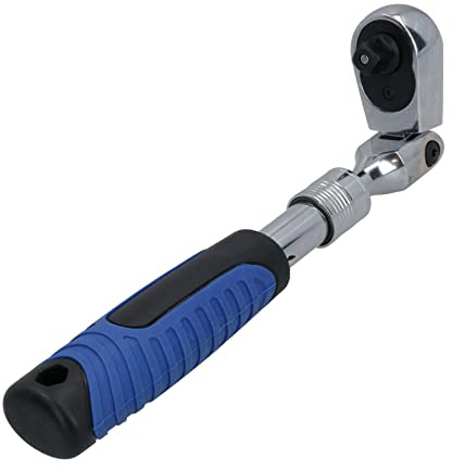 3/8'' Drive Telescopico Flexi Head Cricchetto Ratchet 72 Denti Quick Release 250-350mm
