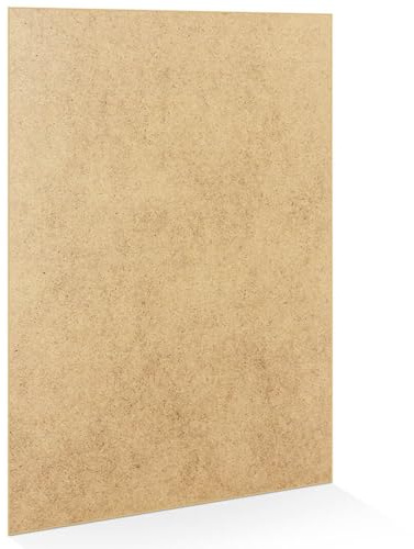 Alison Kingsgate 100x70CM 2mm MDF Plywood Cardboard Sheet for Painting, DIY | Strong Cut to size Backing Board for Drawing, Painting - Wooden Block for Crafting
