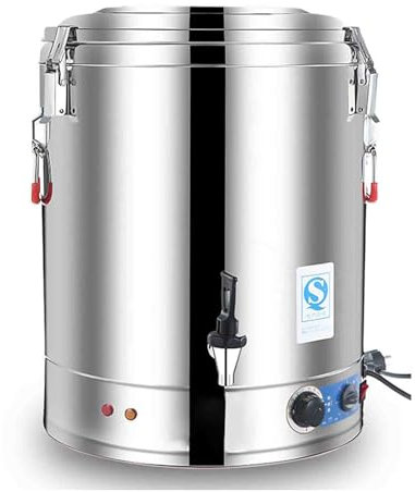 LNJZMDSS Commercial Large Capacity Catering Urn, 80L Hot Water Boiler Water Dispenser, 30-110°C Temperature Control, Suitable for Cafes, Offices, Homes,70L