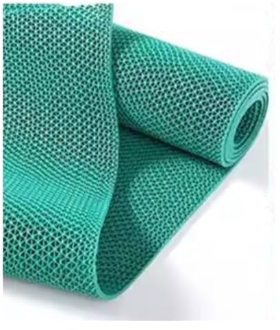 Tapis de drainage Commercial de 0,22 po d'épaisseur, Tapis de drainage antidérapant en PVC for Restaurant, Cuisine, Bars, terrasse, Salle de Bain, intérieur et extérieur, Zone Humide(3x3.3ft)