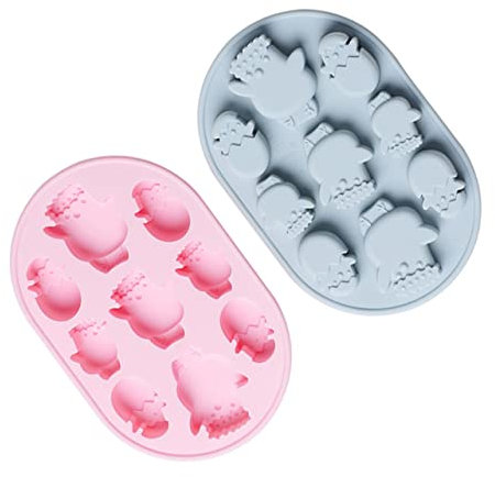 COLLBATH Stampo Per Pulcini Di Pasqua in Silicone Utensile Da Forno Per Dolci Biscotti E Torte
