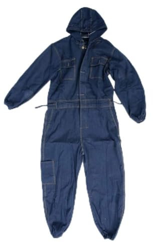 Vomeko Mens Long Sleeve Coverall Overalls, Denim Coverall,Electric Welding Suit,Thickened Labor Insurance Clothing,Auto Repairman Workwear (190)