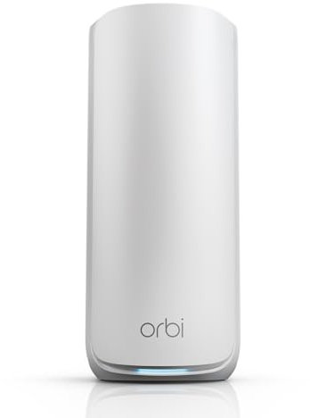 NETGEAR Orbi 870 Series (RBE870) Tri-band WiFi 7 Mesh Add-on Satellite – Works with Orbi RBE872 and RBE873 – Security Features, Adds Coverage up to 2,500 sq. ft. - BE21000 802.11be (up to 21 Gbps)
