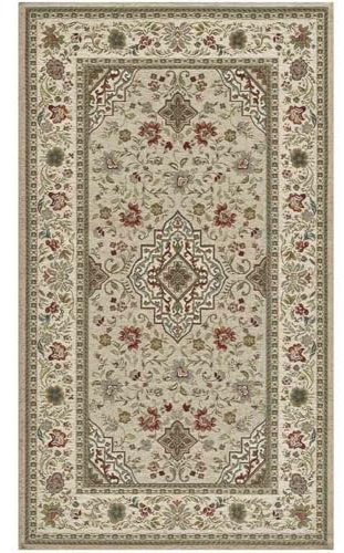 Pierre Tappeti Tappeto orientale classico TABRIZ TORTORA in ciniglia multiuso lavabile antiscivolo cm.85x150