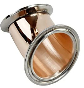LEFTART Gomito in Rame da 2 (51 mm) OD64 mm a 45 Gradi, Adatto for Accessori for la distillazione della Birra Fatta in casa, Tubo di Collegamento